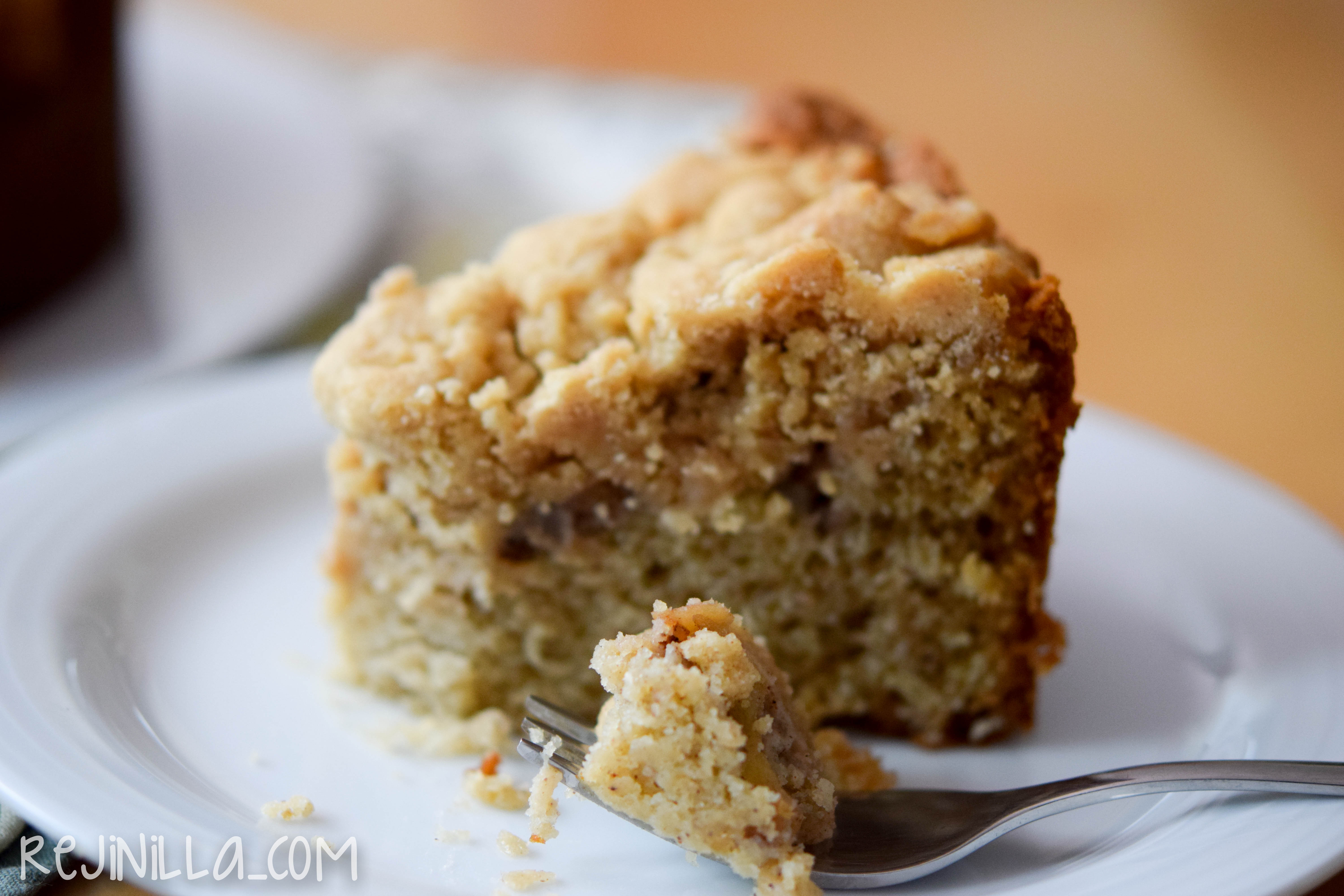 Pastel de manzana con cubierta crujiente 